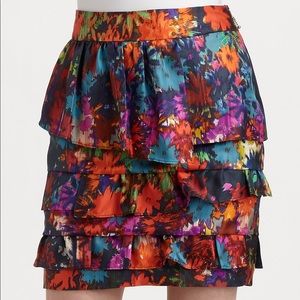 Leifsdottir Algegrias Tiered Floral Skirt Size 0